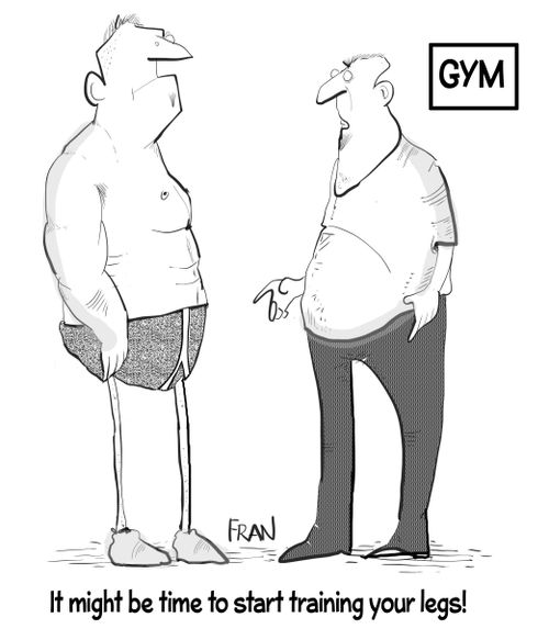 "It might be time to start training your legs!"