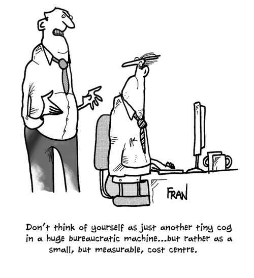 'Don't think of yourself as a tiny cog in a huge machine.'