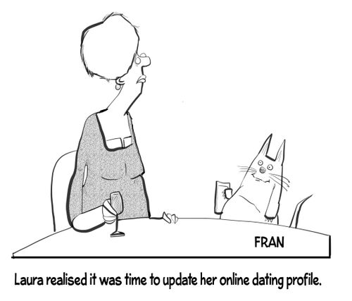 'Laura realised it was time to update her online dating profile.'