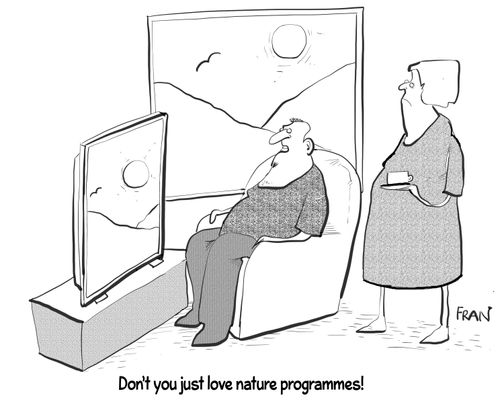 "Don't you just love nature programmes!"