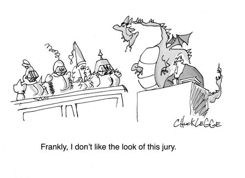 "Frankly, I don't like the look of this jury."
