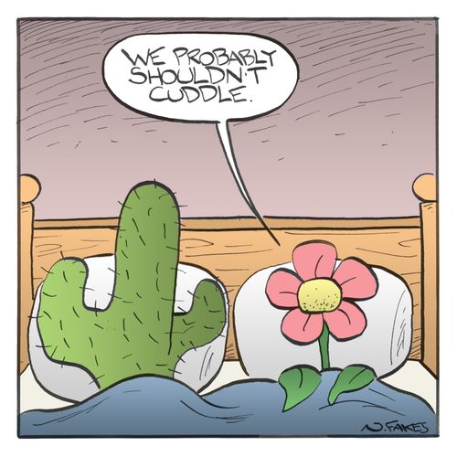 "We probably shouldn't cuddle."