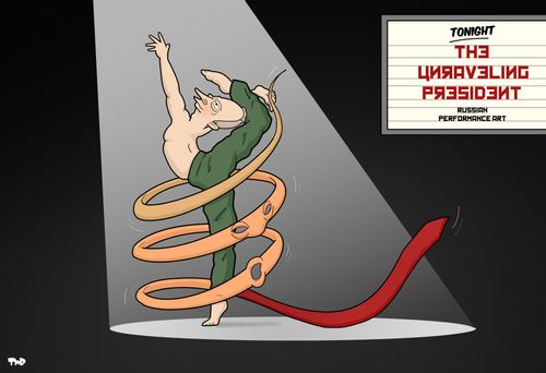 Tonight: The Unraveling President - Russian Performance Art.