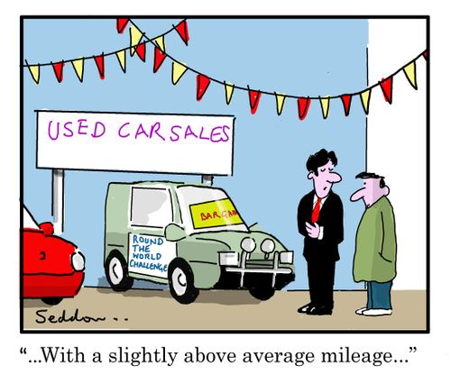 "... With a slightly above average mileage..."