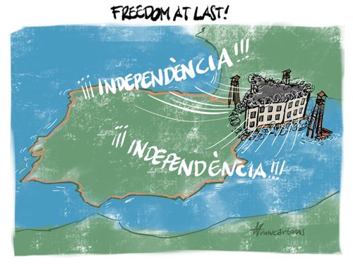 Catalonia declares independence.