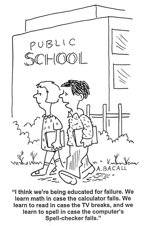 'I think we're being educated for failure...'