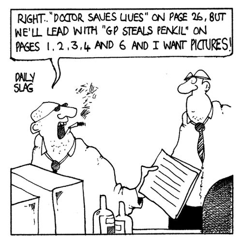 "...We'll lead with 'GP steals pencil' on pages 1, 2, 3, 4, 5, and 6, and I want pictures!"