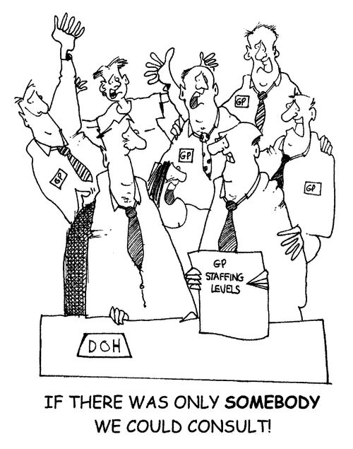 "If there was only somebody we could consult!"