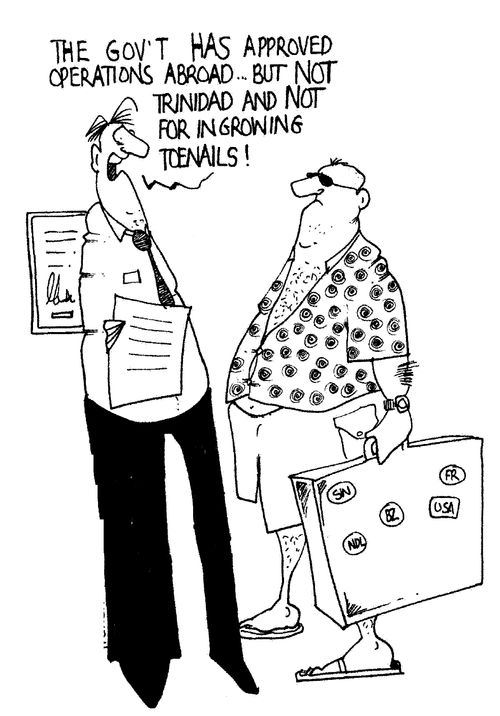 "The gov't has approved operations abroad..."