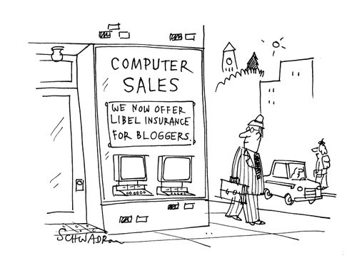 Computer sales: we now offer libel insurance for bloggers.