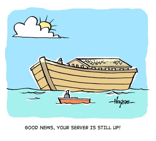 'Good news, your server is still up!'