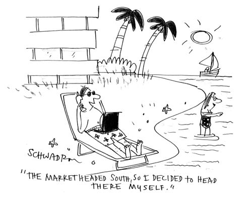 'The market headed south, so I decided to head there myself.'