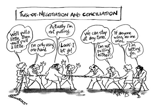 Tug of Negotiation and Conciliation.