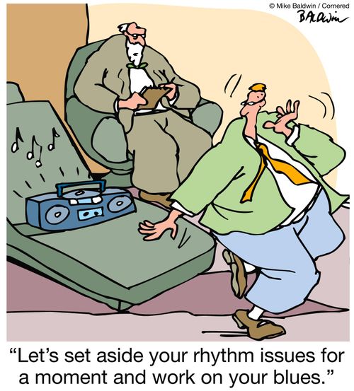 'Let's set aside your rhythm issues for a moment and work on your blues.'