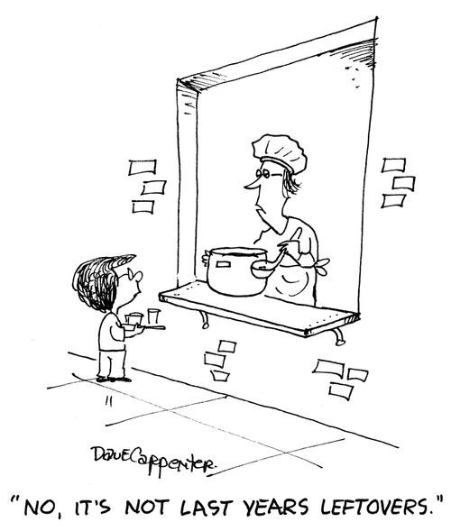 'No, It's not last years leftovers.'