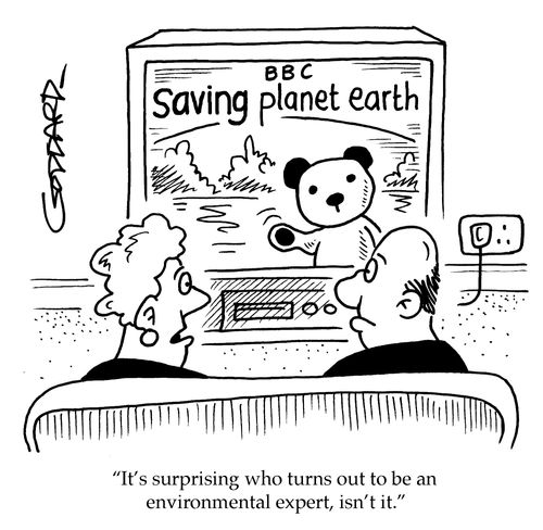 'It's surprising who turns out to be an environmental expert, isn't it.'