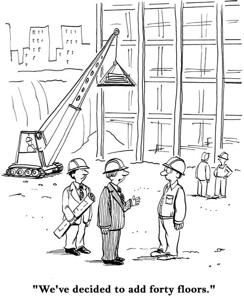 "We've decided to add forty floors."