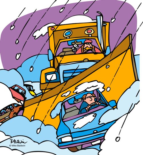 driving in heavy snow