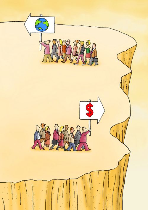 Save the earth/Make Money.