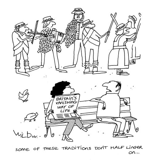 'Some of these traditions don't half linger on.'