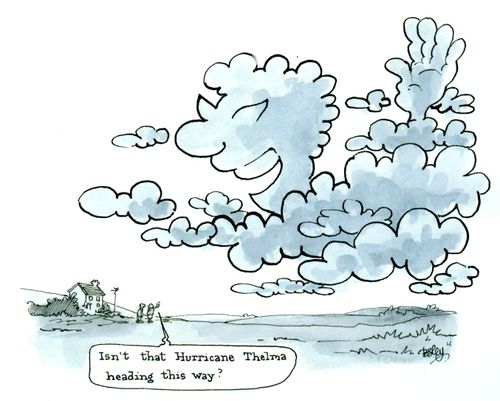 'Isn't that Hurricane Thelma heading this way?'