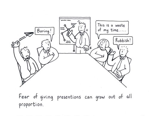 Fear of giving presentations can grow out of all proportion.
