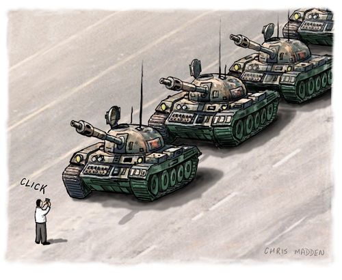 If Tiananmen Square had happened in the digital age the events would have been recorded on personal cameras and phones, and would have been broadcast over the internet 