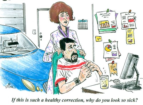 'If this is such a healthy correction, why do you look so sick?'