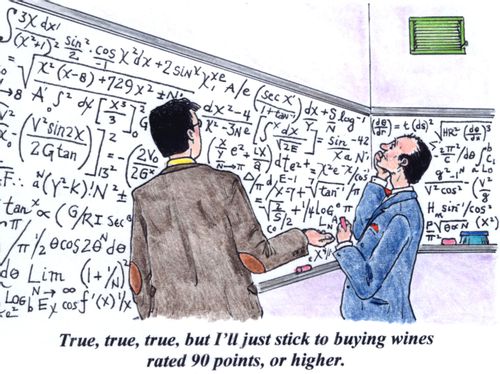 'True, true, true, but I'll just stick to buying wines rated 90 points, or higher.'