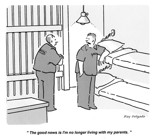 'The good news is I'm no longer living with my parents.'