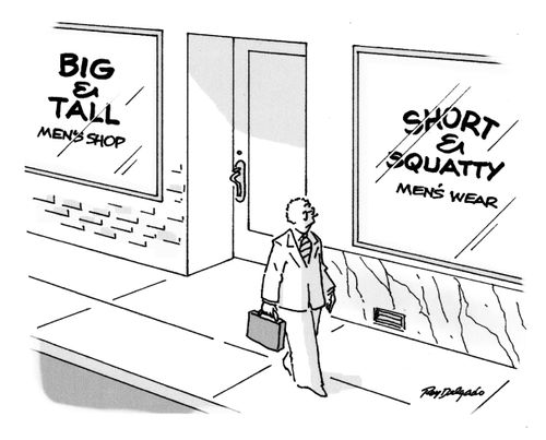 Men's wear sizes.