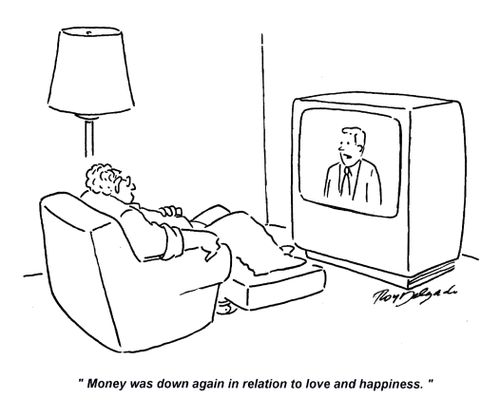 'Money was down again in relation to love and happiness.'