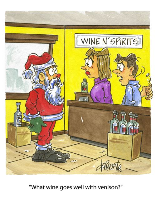 'What wine goes well with venison?'