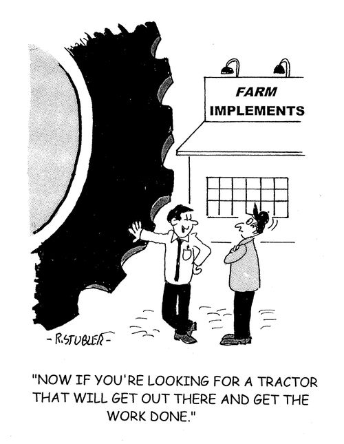 'Now if you're looking for a tractor that will get out there and get the work done.'
