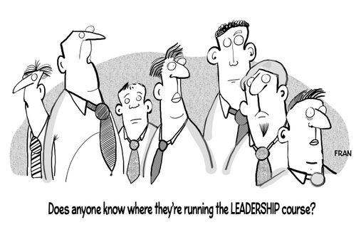 'Does anyone know where they're running the leadership course?'