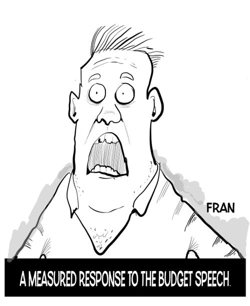 A measured response to the budget speech.