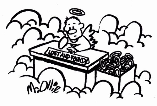 The lost and found in heaven has a lot of missing halos.