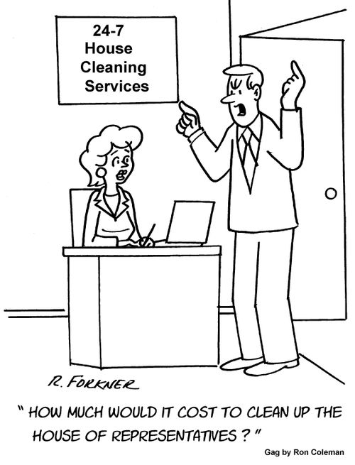 "How much would it cost to clean up the House of Representatives?"