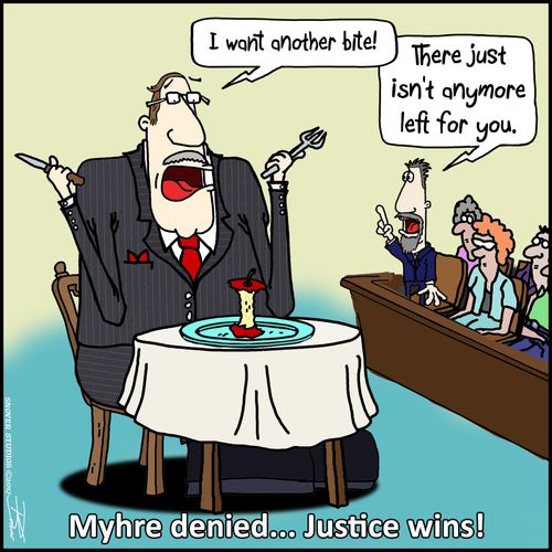 Myhre denied... Justice wins!