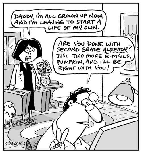 "Daddy, I'm all grown up now, and I'm leaving to start a life of my own."
