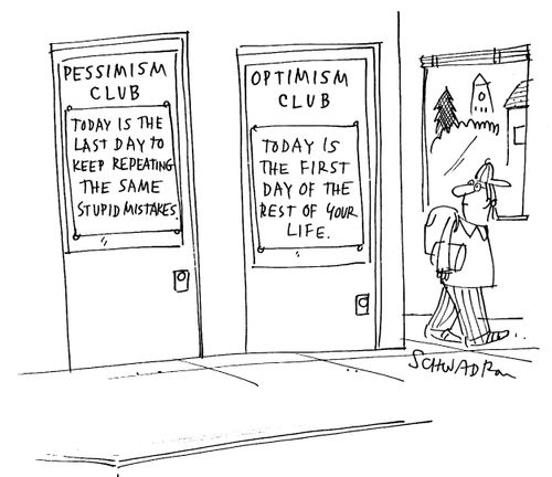 Pessimism and optimism clubs.