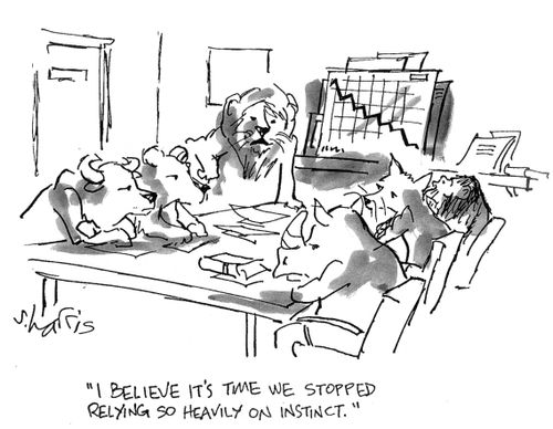 'I believe it's time we stopped relying so heavily on instinct.'
