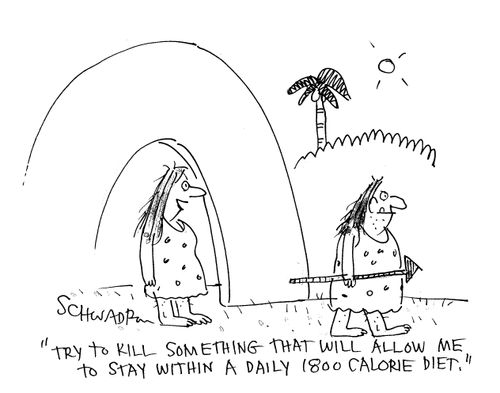 'Try to kill something that will allow me to stay within a daily 1800 calorie diet.'