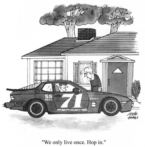 'We only live once.  Hope in.'