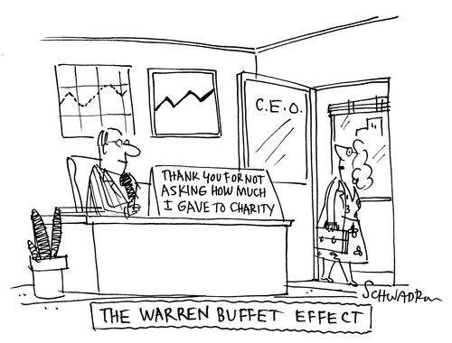 The Warren Buffet Effect - Thank you For Not Asking How Much I Gave to Charity.  