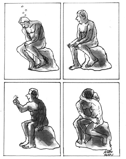 The Thinker / The Kiss.