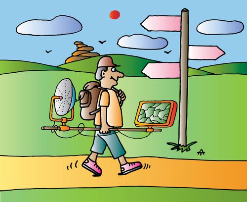 Tourists and GPS