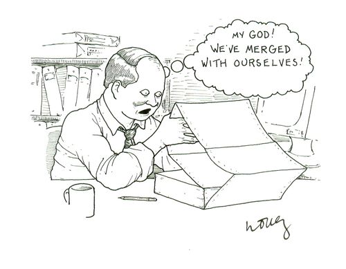 'My God! We've merged with ourselves!'