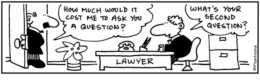 What does it cost to ask a question? What's your second question
