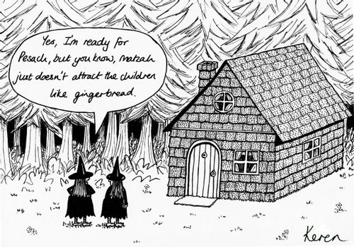 'Yes, I'm ready for Pesach, but you know, matzah just doesn't attract the children like gingerbread.'